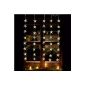 LED lights curtain 40s star warm white 1x1,2m indoor / outdoor 06044 (household goods)