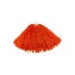 200g cheerleading pompoms, bushels for party, pom poms with double handle, 1 piece cheerleader pom pom, bold colors dance Wedel in blue, red, pink, purple, green, white, black, orange, yellow.  BONUS►Tanzanleitung with video.  Noticeable also funny pompoms in high quality.  (Misc.)