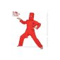 Fries 1837 Red Ninja 2 pcs.  with belt and hood Carnival Carnival costume (Toys)