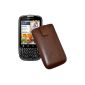 Original Favory ® Case Bag for / Motorola PRO + / Leather Case Mobile Phone Case Leather Case Cover Case Cover * lug with retreat function * In brown (Electronics)
