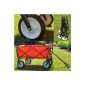 Carts folding trolley Foldable trolley red beach car (toy)
