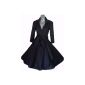 Evening Dress, Black, Vintage Rockabilly style, Retro 50's, Skirt, Swing, Pin-Up Perfect For Dancing Soiree, Size 36-52 (Clothing)
