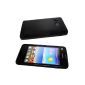 Silicone Protective Case Bumper black + Screen Protector Huawei Ascend Y300 (Wireless Phone Accessory)