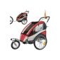 Jogger Trailer Bike 2 in 1 Shock + Children 504s-01 Red-Black (Miscellaneous)