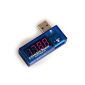 Ezreal USB charger Multimeter Detector Portable Digital ammeter and voltmeter Voltmeter Ammeter power meter tester (Electronics)