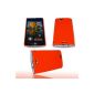 Handycop® GLOSSY CASE NEON ORANGE for SONY X12 ARC / ARC S - Carrying Case Hard Case Back Cover Case (Electronics)
