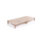 NEW: Gigapur solid wood bed Complete G1 (2 in 1 = bedstead and slatted frame), very stable (90x200cm)