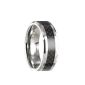 Tungsten Carbon Ring Partnerring friendship ring wedding ring X14070 Gr.  56 (Jewelry)