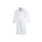 Terry bathrobe with shawl collar, navy, blue, black, white, robe, sauna jacket, also large sizes up to 10XL (Textiles)
