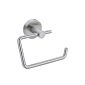 Never again drilling MO235 Moon toilet roll holder without cover, 13.8 x 5 x 10.5, chrome, included - Mounting Technology (household goods)
