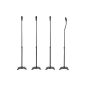 2 pairs of universal speaker stand, black - depending on 4.5kg loads (electronic)