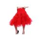 vintage red petticoat