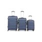 Twin wheels 3 tlg.2088 Reisekofferset suitcase luggage trolley hard shell in XL-LM in 14 colors (Luggage)