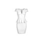 Sexy peplum mini dress Evening Cocktail Dress Business Dress White Dress (Textiles)