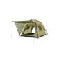 Flowerville 10T 4 person tunnel tent Beige / Green (Sports)