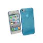 iGadgitz Blue Tinted PC Case Hard Case for New Apple iPhone 5 4G LTE & 5S + Screen Protector (Not suitable for iPhone 5C) (Wireless Phone Accessory)
