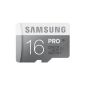 Samsung Memory 16GB microSDHC UHS-I PRO Grade 1 Class 10 memory card memory card without an adapter (accessory)
