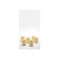 6x Candle Impressions Flameless Real Wax Candle Pillar Candle / Votive CREAM;  Height: 4.4cm;  Diameter: 3.4cm;  Been used for about 100 hours a candle / suitable for wind light, table light