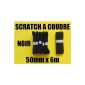 50mm x 6m SCRATCH SEWING BLACK auto loop tape black sewing