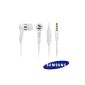 Original Samsung Stereo In-Ear Headset EHS 44 white for Samsung S5260 Star II (Electronics)