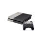 PlayStation 4 Design foil sticker Skin Set for console + 2 Controller - black gray rough structure (Video Game)