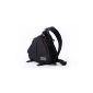 ZeleToile Triangle Professional Backpack / Shoulder Bag for DSLR Canon Nikon and accessories-Black - Attention size SVP (Luggage)