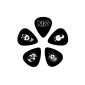Planet Waves Signature 1CBK4-10K3 Kiss Celluloid Pick Collection motif Kiss with 10 picks in medium (electronic)