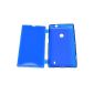 Handycop® Jelly Case Blue for Nokia Lumia 520 - Book Cover TPU Silicone Skin Cover Case (Electronics)