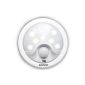 Ivation 8 LED automatic night light with motion sensors - battery operated industrial light with motion and light sensor (tool)