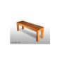 Bench, bench - BEA - core beech Essszimmerbank Solid oiled 124x35 cm