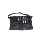 24 PVC pockets Makeup Professional Cosmetic Brush Bag Apron Artist Belt clip black (Miscellaneous)