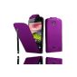 Luxury Case Cover Purple for Wiko Cink Five + PEN and 3 FILMS AVAILABLE!  (Electronic devices)