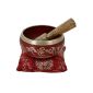 Red Tibetan singing bowl Buddhist Meditation Art Of Decor 10 cm (Electronics)