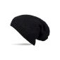 style breaker classic Unisex Long Beanie knitted hat with textured pattern 04024017 (Textiles)