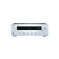 Onkyo TX-8020 (S) stereo receiver (90 watts, direct mode, 3-D / 5 analog inputs, phono, RDS FM / AM Tuner) Silver (Electronics)