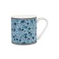 Queens Story Blue porcelain mug printed floral pattern (Kitchen)