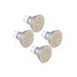 CroLED® 4 X GU10 Spot Lamp Bulb 3528 SMD 80 LEDs Warm White 3600K 230V AC