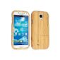 kwmobile® real bamboo Case for Samsung Galaxy S4 i9505 / i9506 LTE + clear COLOURS (Wireless Phone Accessory)