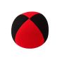 Juggling ball: HENRYS Beanbag Superior (velours) 67mm, black-red (Misc.)