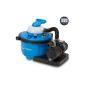 Miganeo premium SpeedClean 8.5 m³ sand filter pump with integrated timer for Pool to 33m³