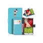 DONZO Wallet Structure Case for LG G2 Turquoise (Electronics)