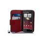 Cadorabo!  HTC Sensation XE Senstation & Portfolio red leather cover (Electronics)