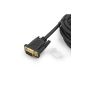 Incutex Monitor Cable VGA to HDMI Video Cable Adapter HD LCD TV, Length: 3m, High Speed ​​Definition 1080p and 720p (Electronics)