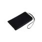 yayago Soft Case Case with zipper for Samsung Galaxy S5 SM-G900F Bag Black (Electronics)