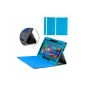 MiTAB- Protective Flip Case Faux Leather Blue Rt. & Microsoft Surface Windows 8 Pro 10.6-inch (not compatible with Surface Pro) (Electronics)
