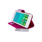 Deluxe Stand Case Cover Fuchsia and Portfolio Alcatel One Touch Pop S3 and 3 + PEN FILM OFFERED !!  (Electronic devices)