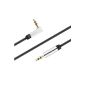 Sentivus Premium Audio jack cable (90 degree angled, 5.00 m, 3.5 mm plug) black (accessories)