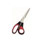 WEDO Scissors Universal soft handles 21 cm / 21,0 cm 9768 black / red (Office supplies & stationery)