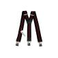 Suspenders for men 4 cm wide extra strong with 3 Clips Y-shape long for men's and women's trousers all colors