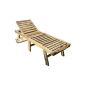 Ambiente Home 62806 Liege Fiji extra high with wheels, teak (garden products)